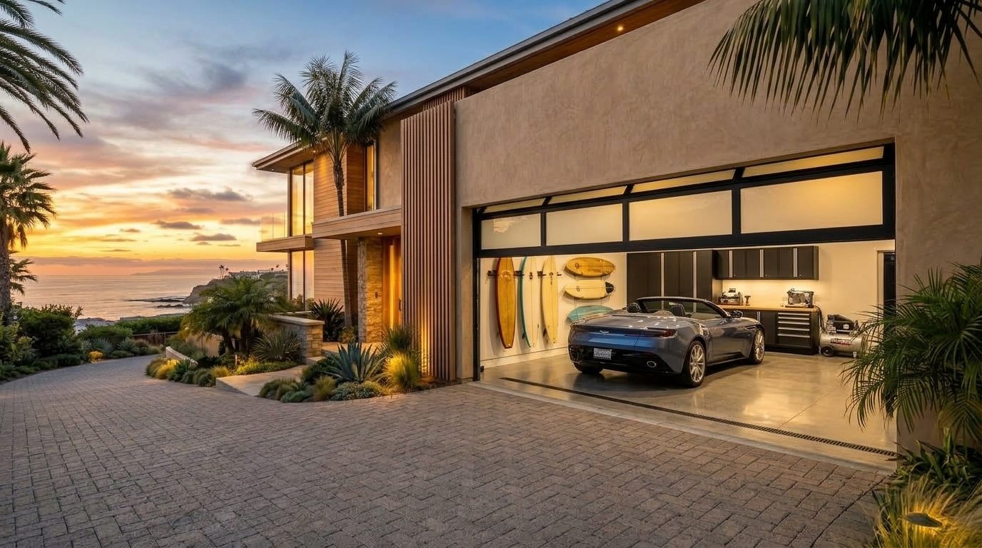 Rawlings Garage Door Services Garage Door Gliding Open Revealing Warm Illuminated Interior
